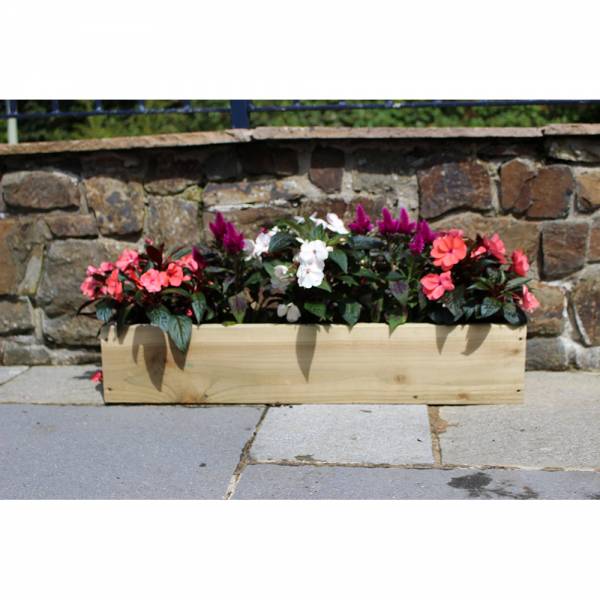 Rough Sawn Garden Troughs Planters 15cm high x 20cm wide - Various Lengths