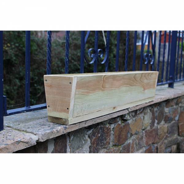 Rough Sawn V Shaped Garden Trough Planter - Various Sizes