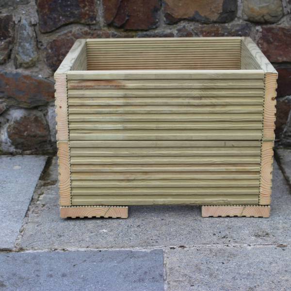 Decking Garden Tub for Flowers, Herbs, Shrubs 45cm x 45cm x 33cm high