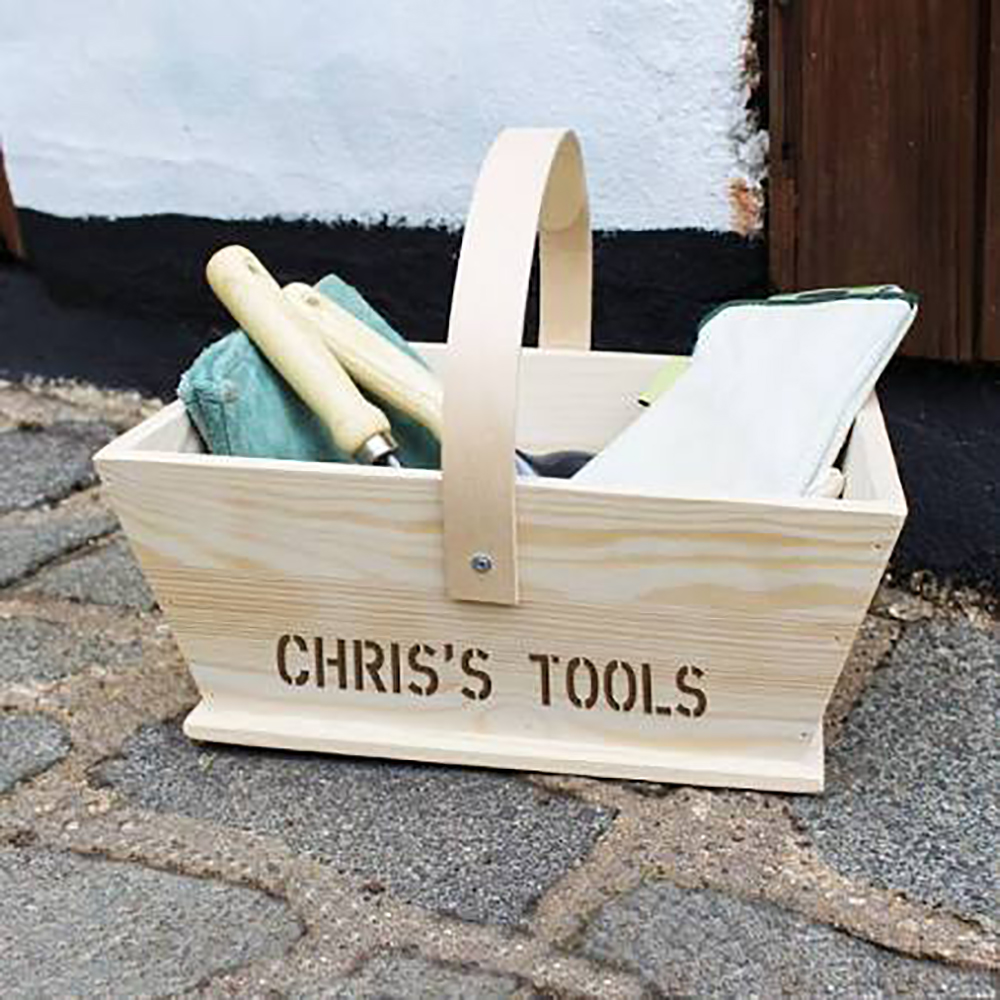 Personalised Wooden Garden Trug Troughs And Plantersgarden Personalised Wooden Garden Trug