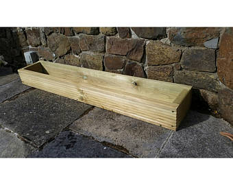 Decking Garden Trough Planter Window Box 15cm high x 20cm wide - various lengths