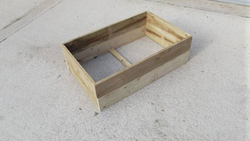 Rough Sawn Raised Bed Frames for Garden Planting 30cm high - 2 lengths