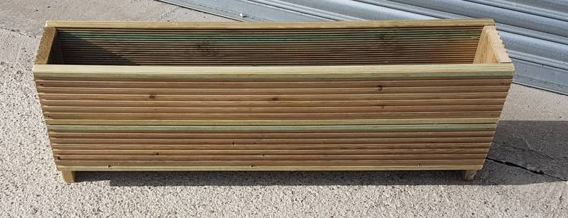 Decking Garden Trough Planter 35cm high x 20cm wide x 26cm planting depth - Various Lengths