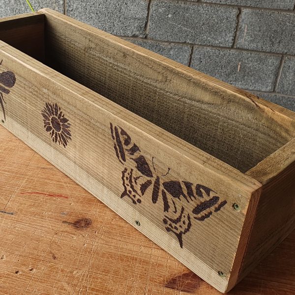 Decorated Rough Sawn Troughs