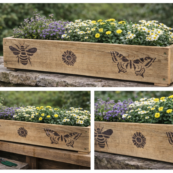 Decorated Rough Sawn Troughs