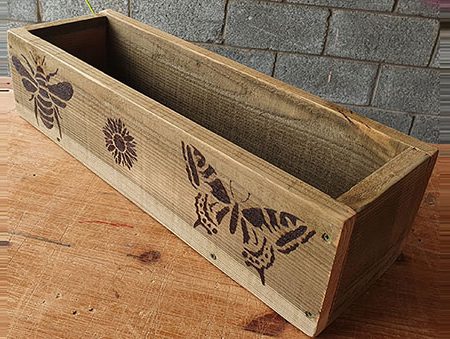 Decorated Rough Sawn Troughs