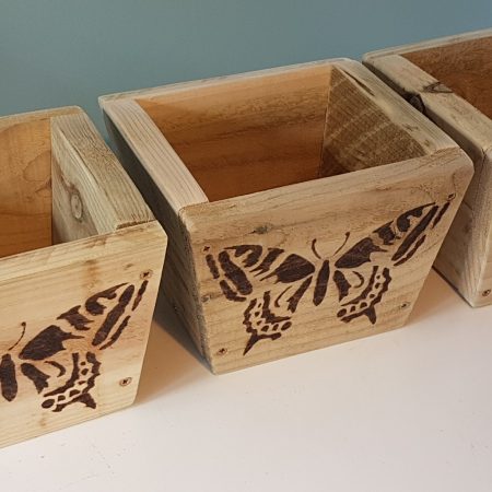 Upcycled Wooden Garden Pots