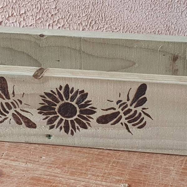 Bees decorated-window-box