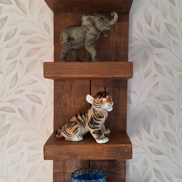 Rustic Wooden "Chunky" Shelving made from reclaimed scaffold board: Antique Pine