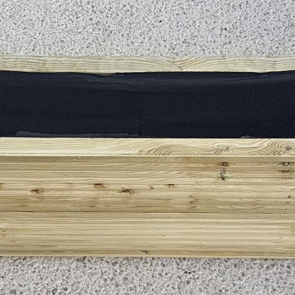 Narrow Lined Decking Planter ideal for growing screens