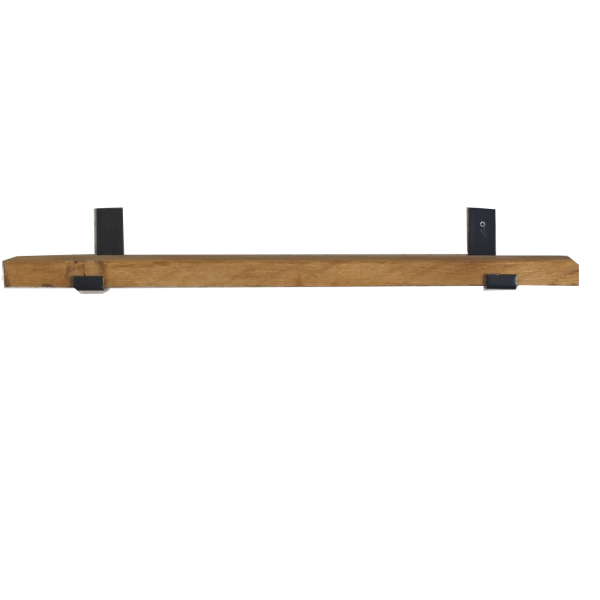 Rustic Reclaimed Scaffold Board Shelf Natural Oak Finish with Brackets & Fixings (Copy)